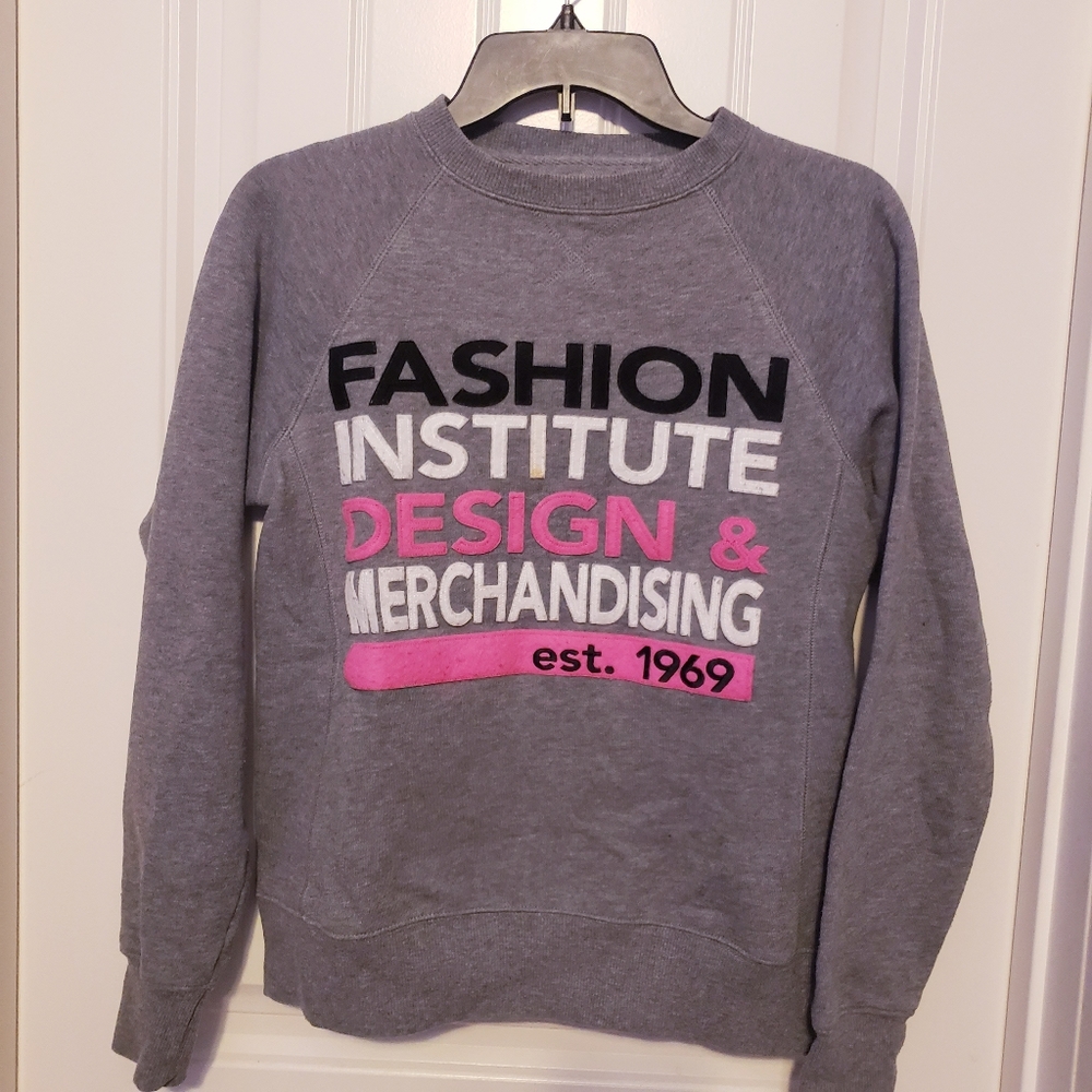 Jansport Pink and Grey FIDM Creckneck